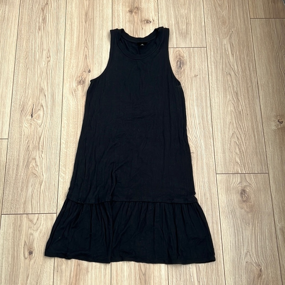 Mossimo Black Dress with Ruffled Hem
